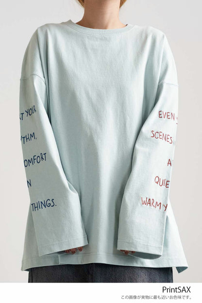 ≪SALE≫ Sleeve Logo Embroidered Pullover