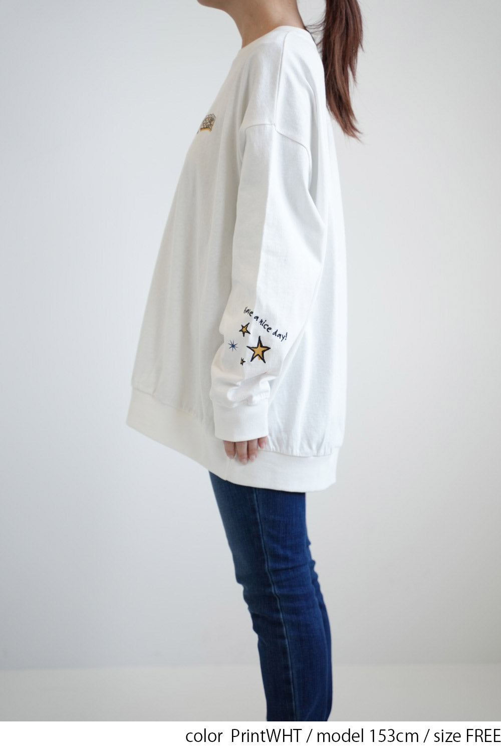 PEEACE!袖刺繍ロンT