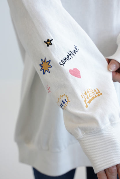 PEEACE!袖刺繍ロンT