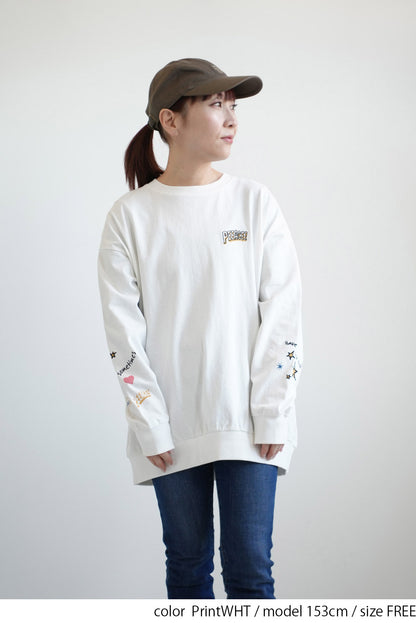 PEEACE!袖刺繍ロンT