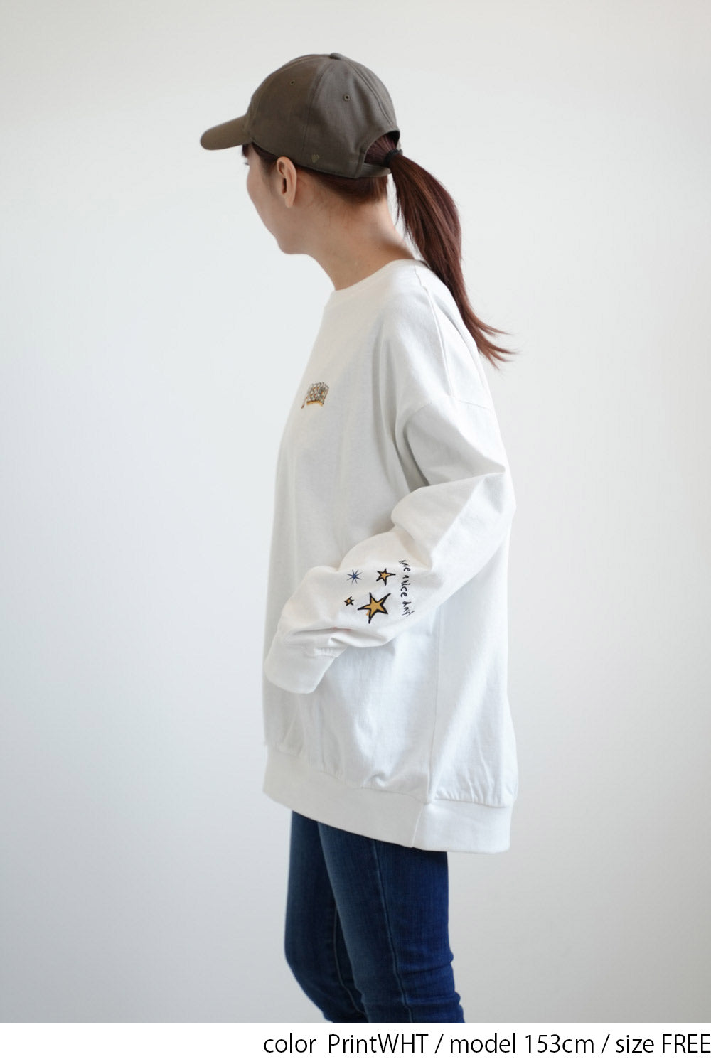 PEEACE!袖刺繍ロンT
