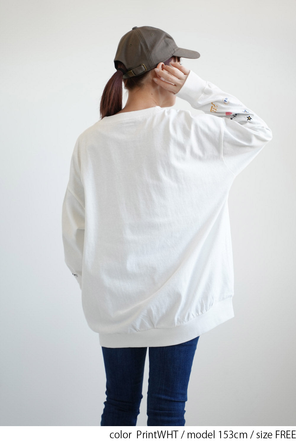 PEEACE!袖刺繍ロンT