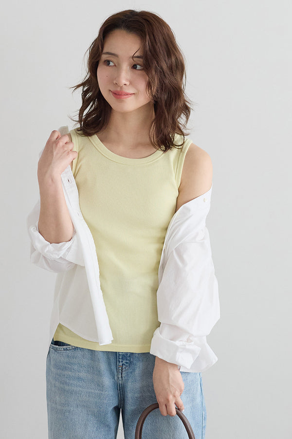 Cotton Ribbed Tank Top