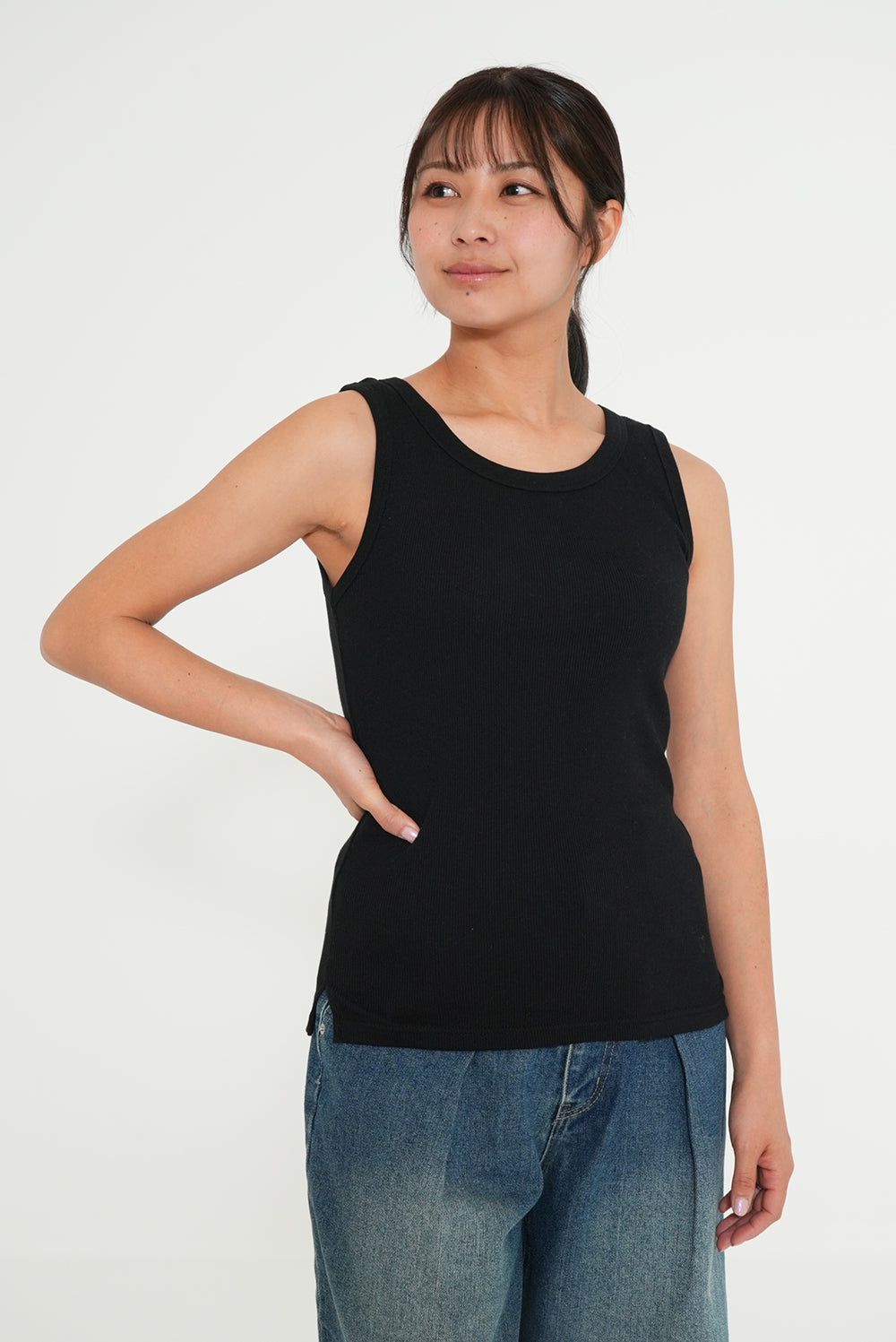 Cotton Ribbed Tank Top