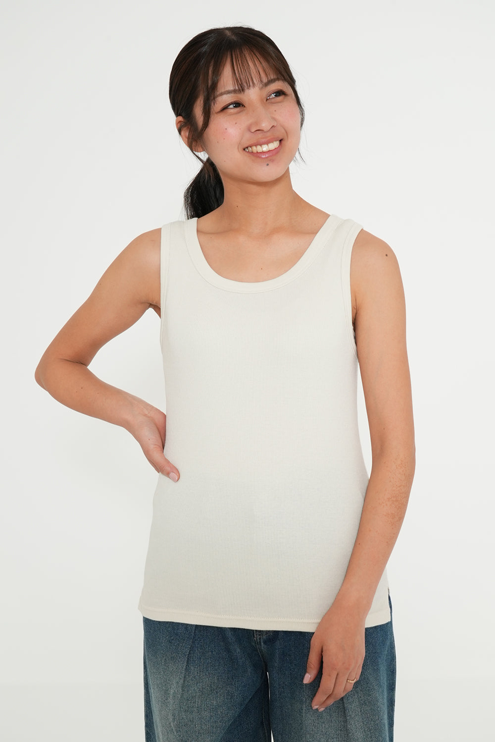 Cotton Ribbed Tank Top