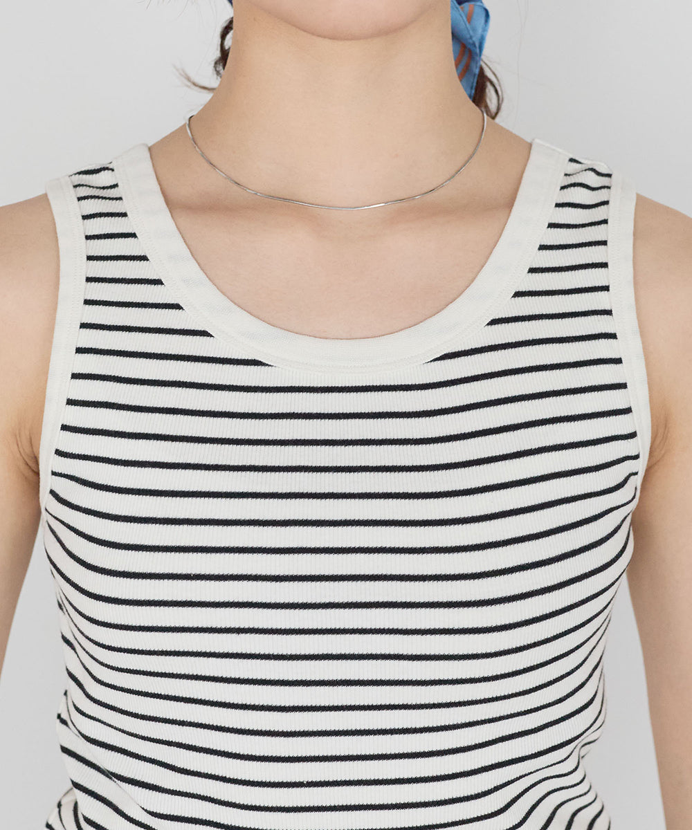 Cotton Ribbed Tank Top