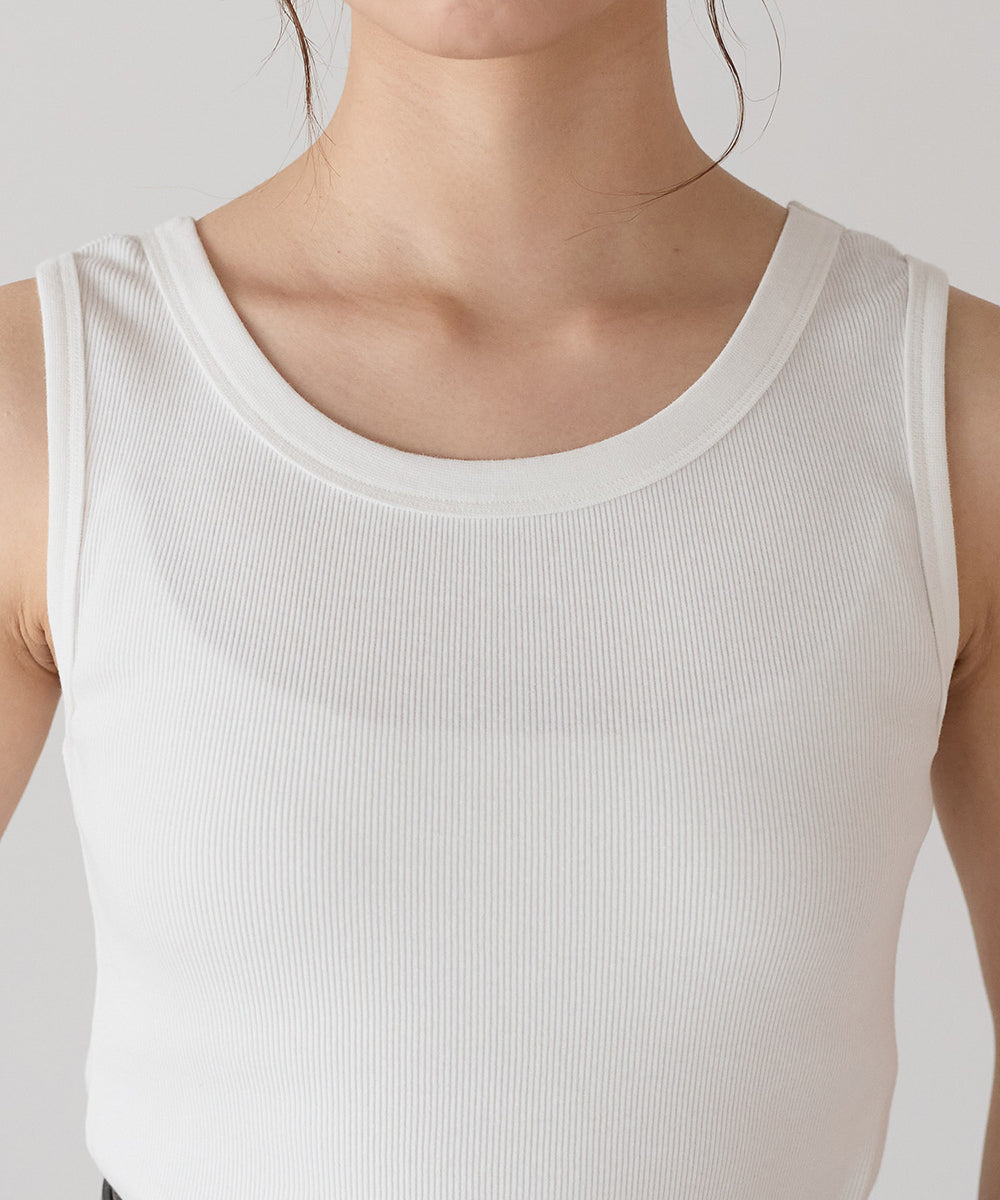 Cotton Ribbed Tank Top