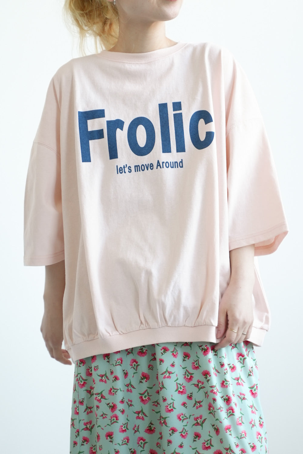プリントピンク / 154cm / FREE