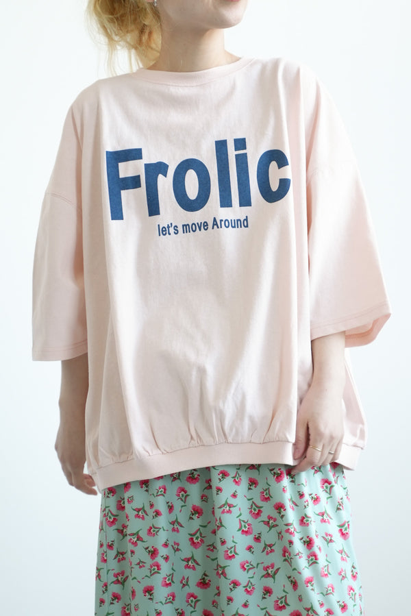 Frolicプリント6分袖プルオーバー