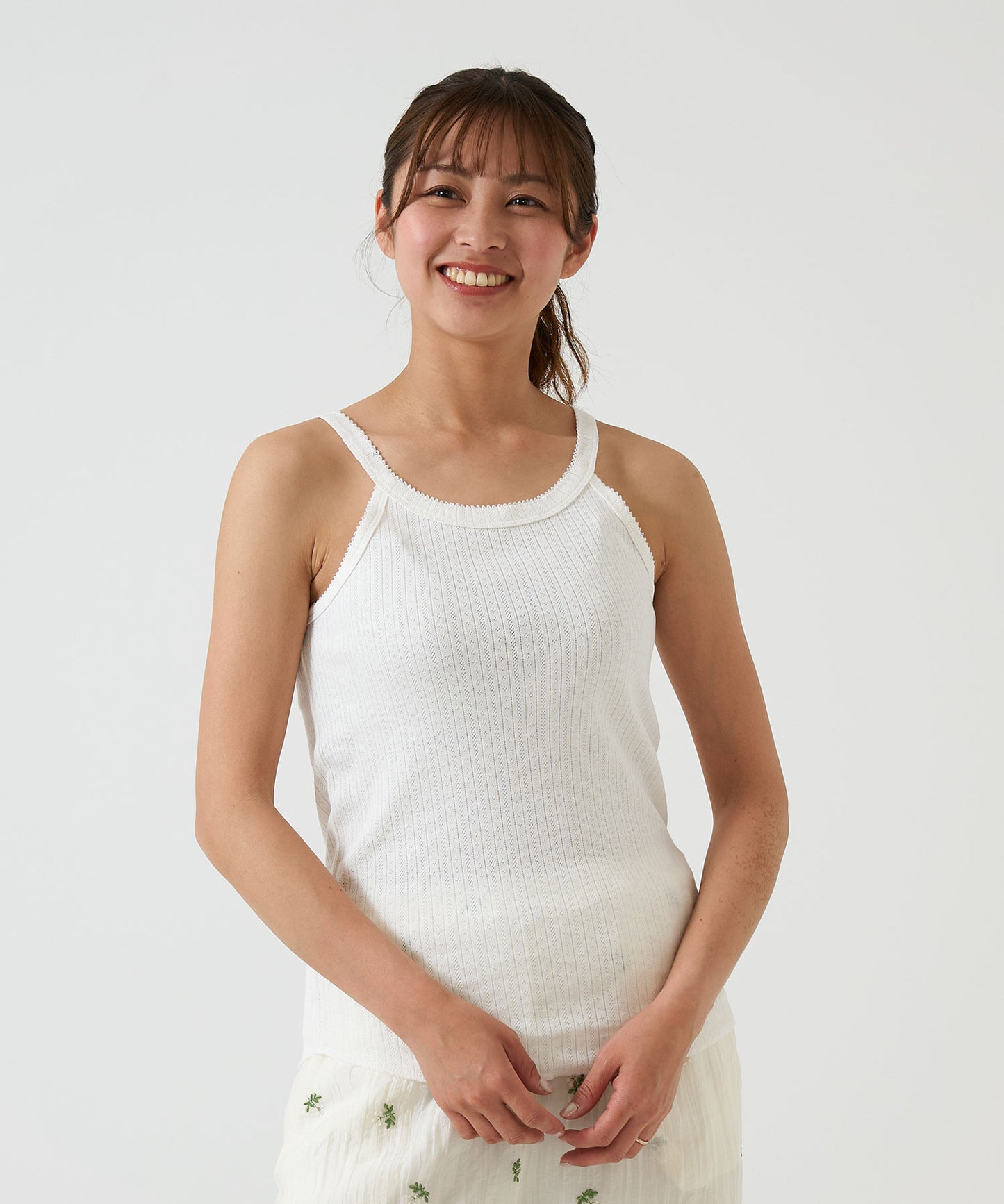 《April 23 Arrival》Eyelet American Sleeveless Tank