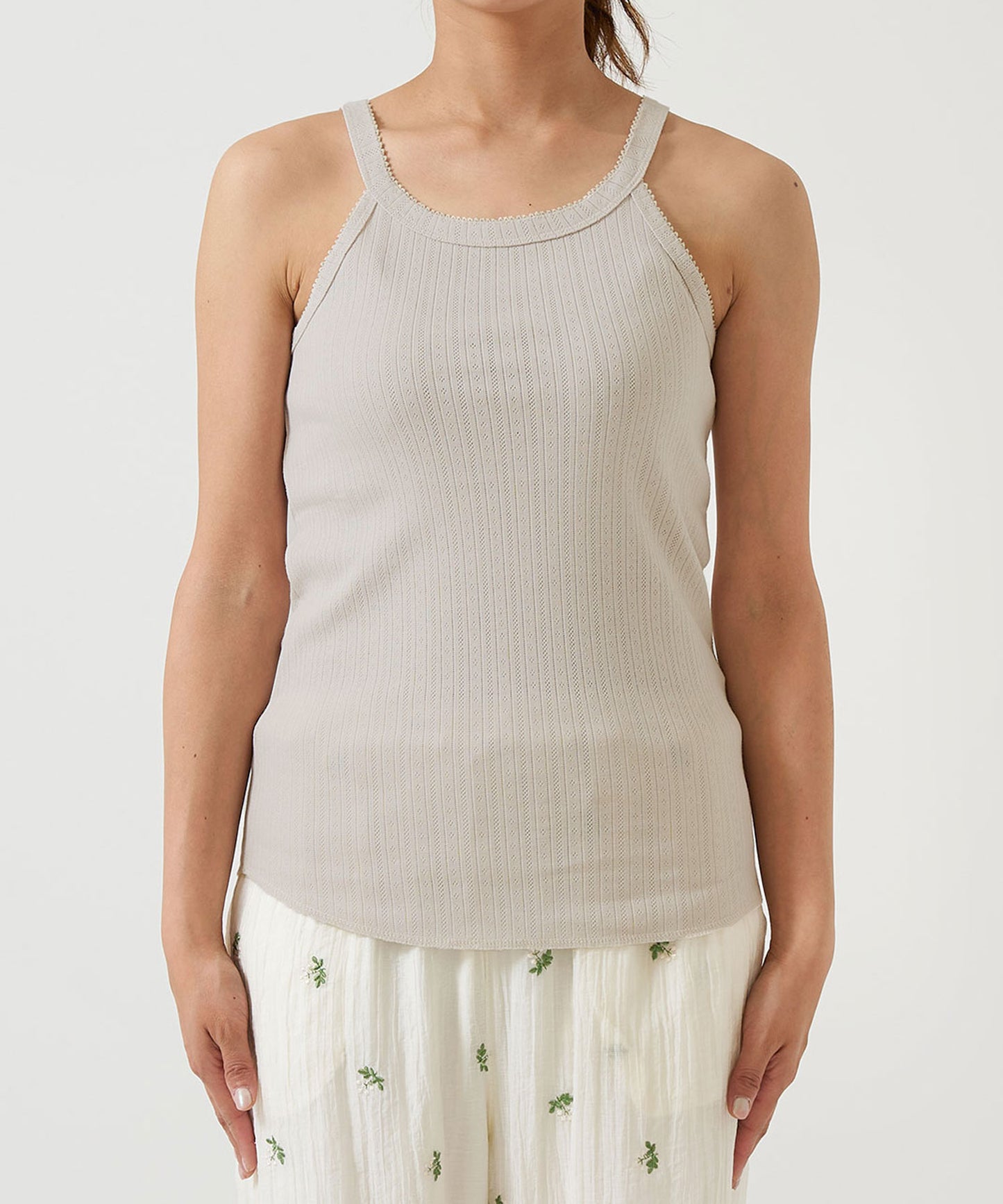 《April 23 Arrival》Eyelet American Sleeveless Tank