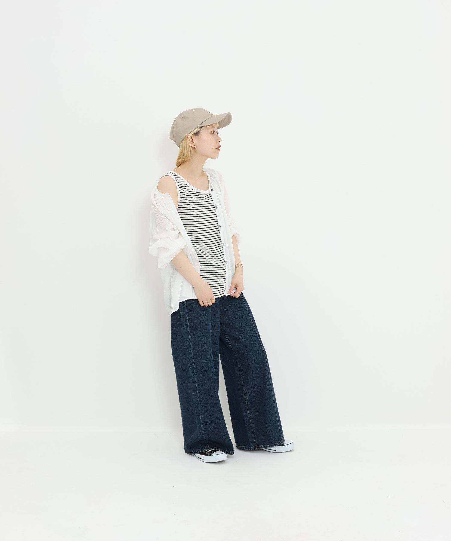 ボーダーブラック / 154cm / M