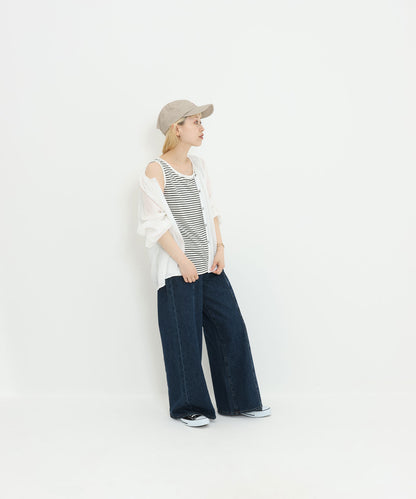 ボーダーブラック / 154cm / M