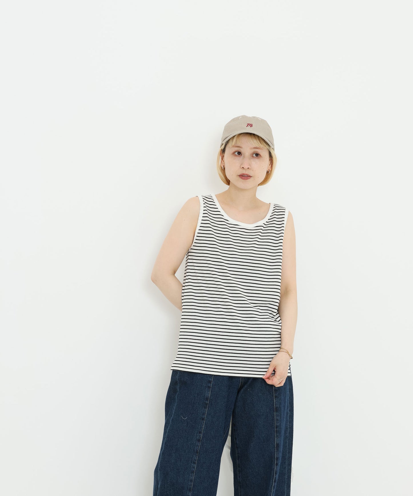 ボーダーブラック / 154cm / M