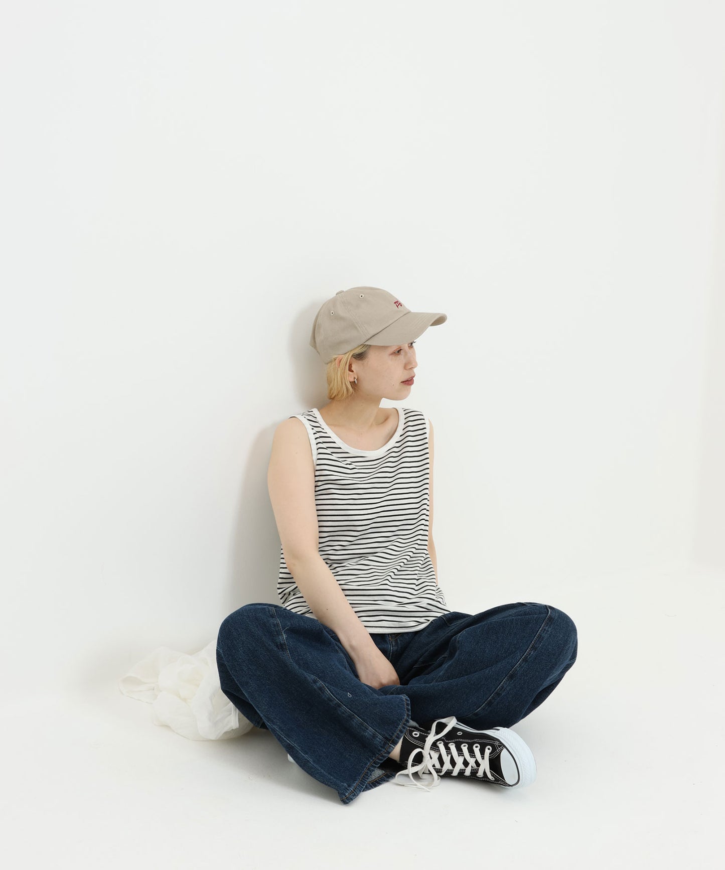ボーダーブラック / 154cm / M