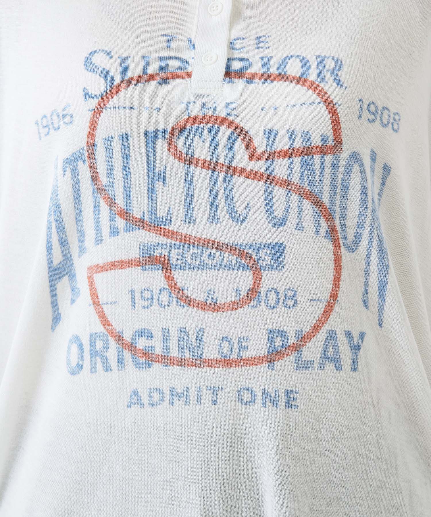 ★《Scheduled for April 24 Arrival》S Logo College Henley TEE