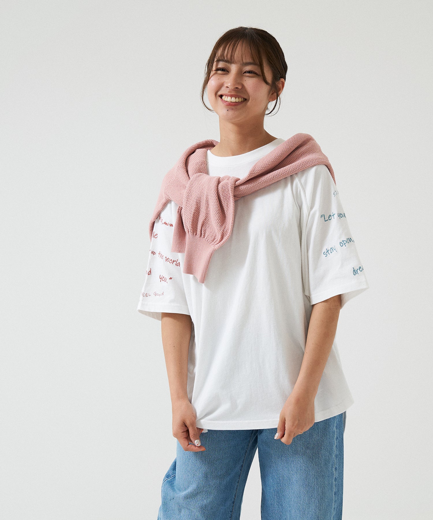裾ラウンド袖刺繍チュニック – HEART MARKET
