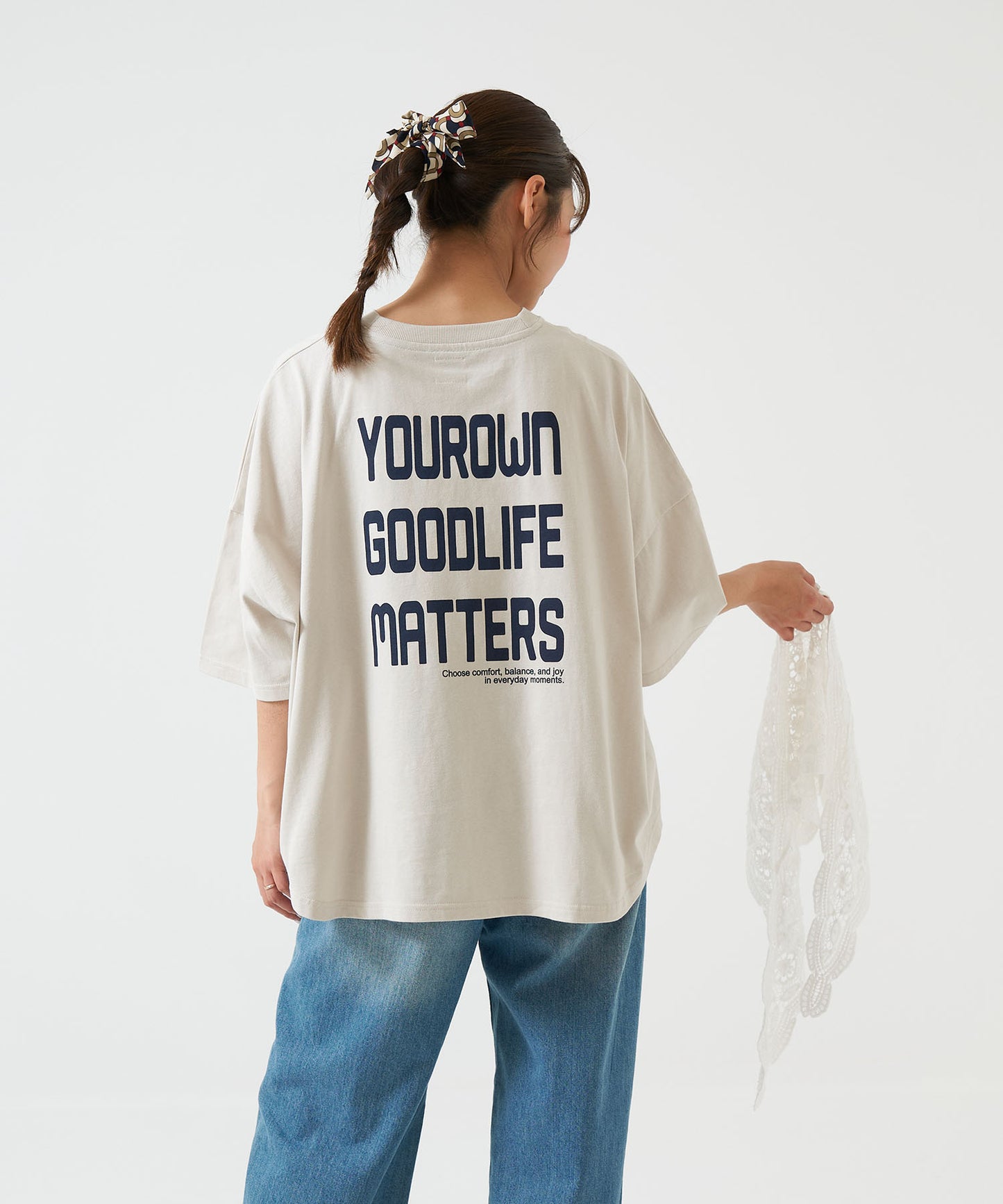 YOUROWNバックプリントT