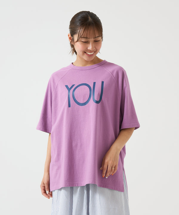 YOU＆MEラグランプリントチュニック