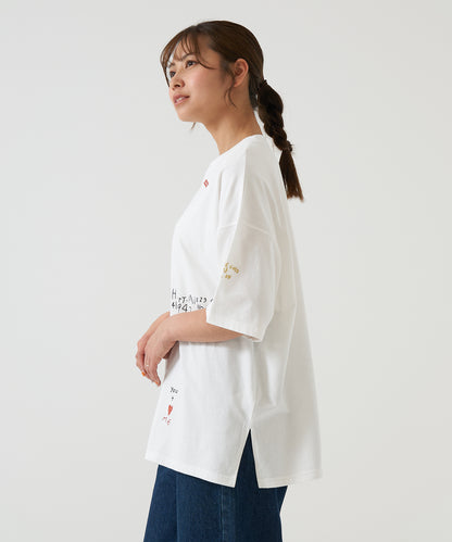 ランダムプリント刺繍チュニック