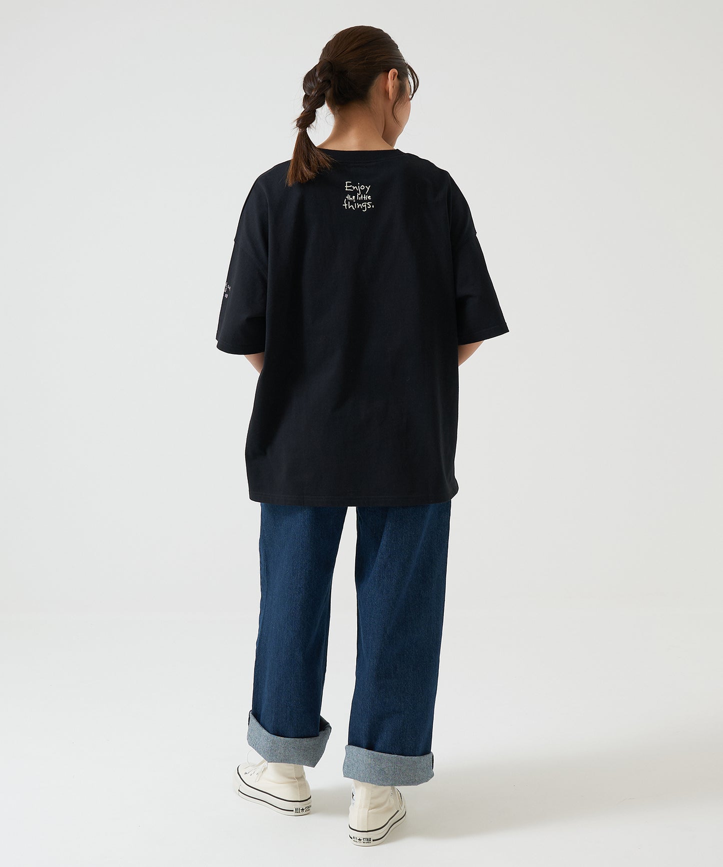 ランダムプリント刺繍チュニック
