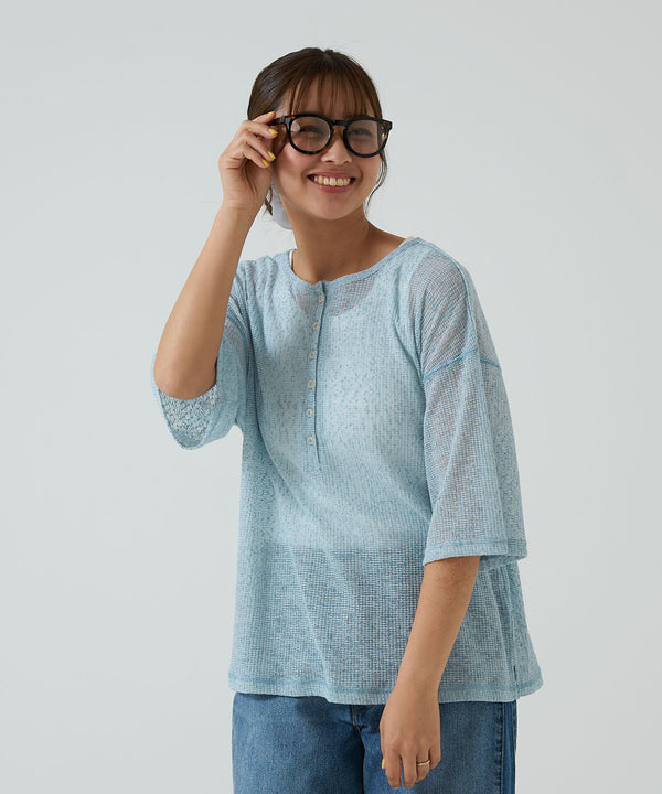 《April 23 Arrival》Knit-Like Front and Back 2-Way Pullover