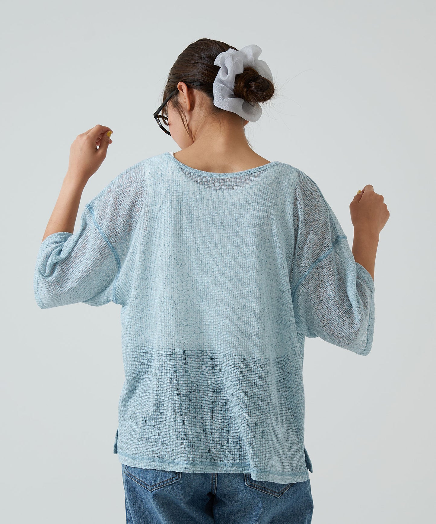 《April 23 Arrival》Knit-Like Front and Back 2-Way Pullover