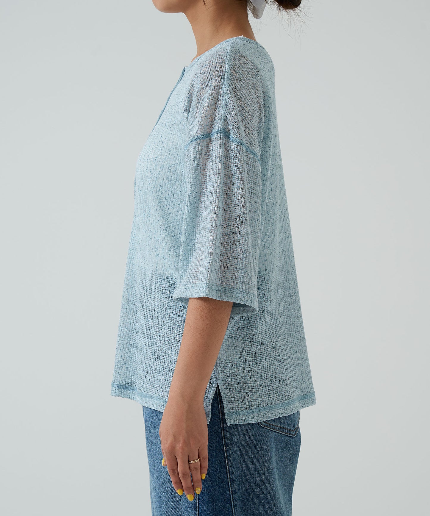 《April 23 Arrival》Knit-Like Front and Back 2-Way Pullover