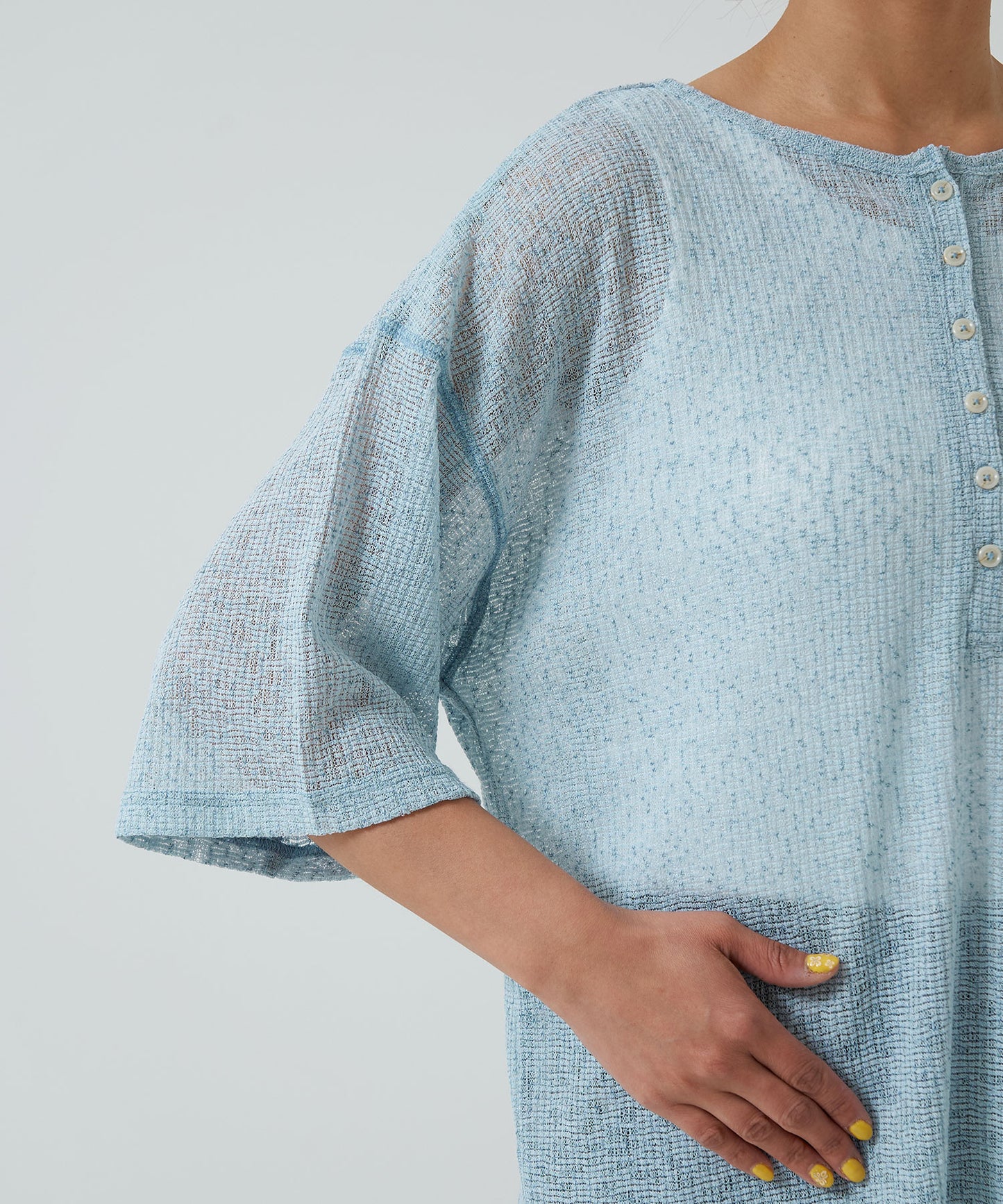 《April 23 Arrival》Knit-Like Front and Back 2-Way Pullover