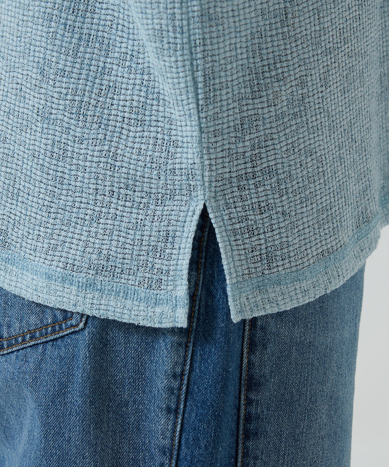 《April 23 Arrival》Knit-Like Front and Back 2-Way Pullover