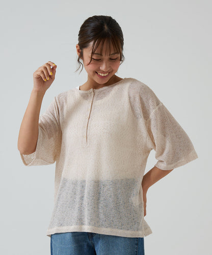 《April 23 Arrival》Knit-Like Front and Back 2-Way Pullover