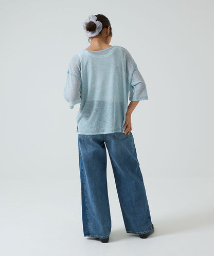 《April 23 Arrival》Knit-Like Front and Back 2-Way Pullover