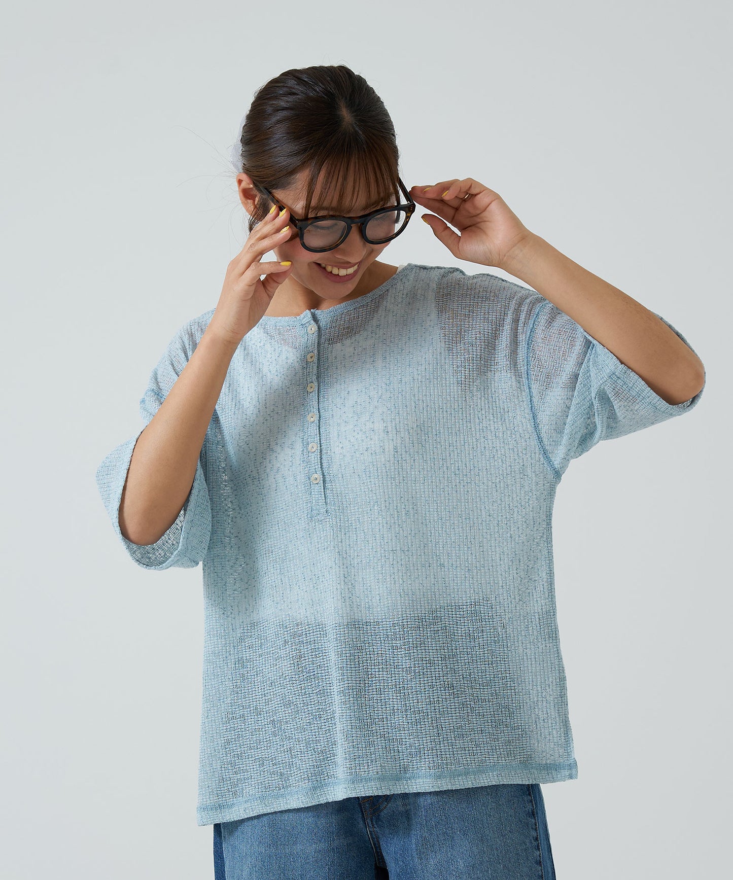 《April 23 Arrival》Knit-Like Front and Back 2-Way Pullover