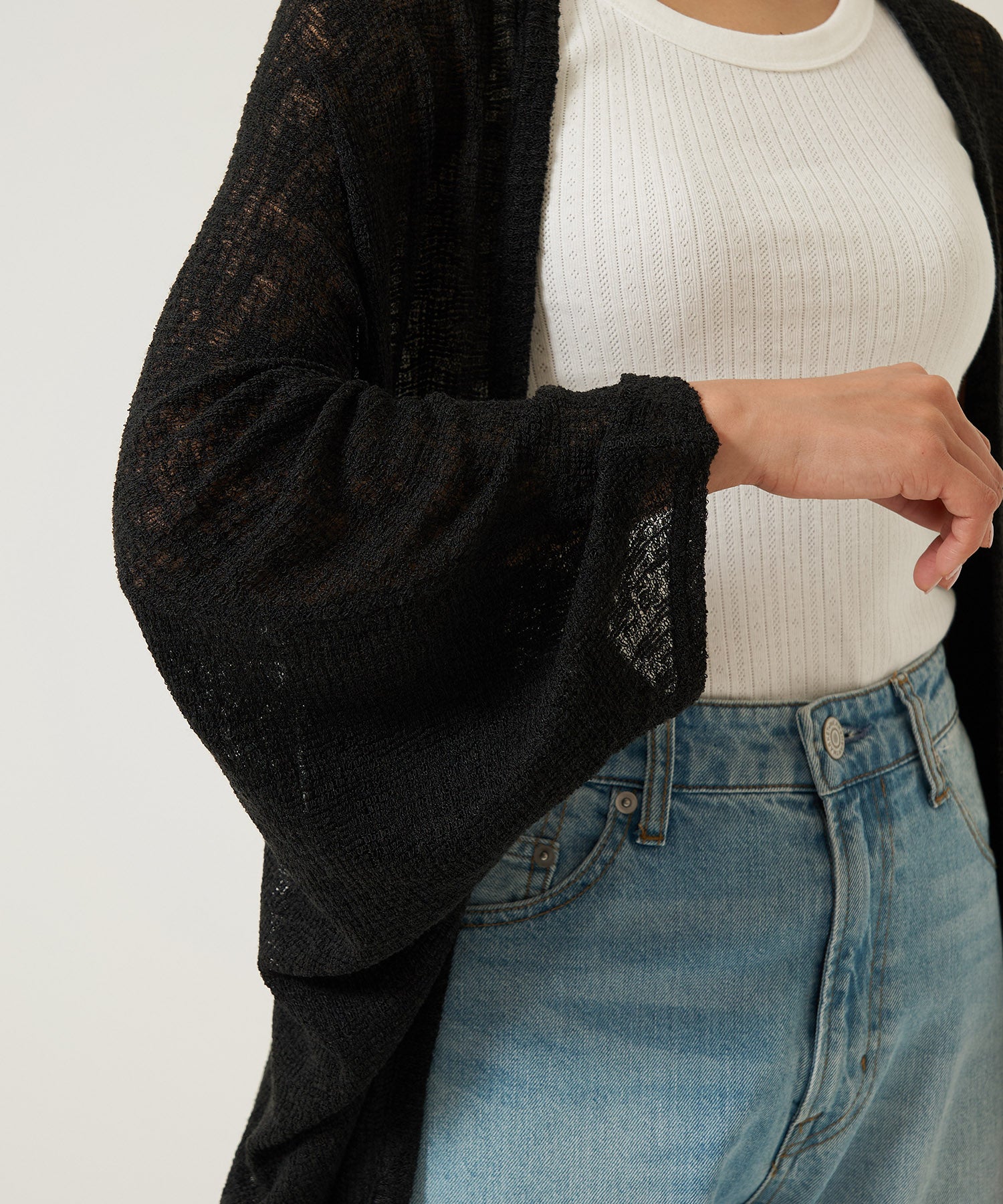 ニットライクモモンガカーディガン – HEART MARKET