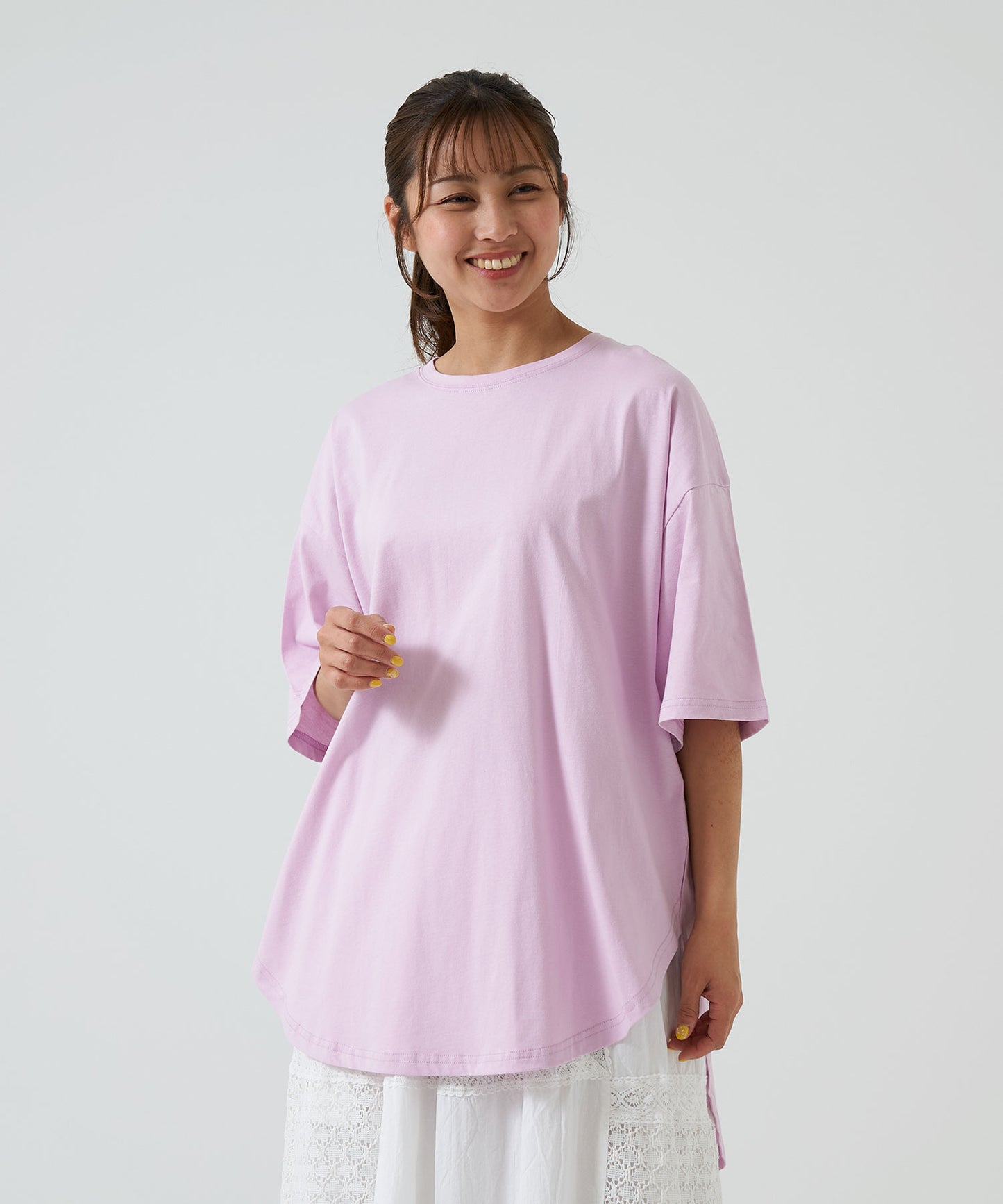 《4月24日入荷》裾ラウンドビッグTEE