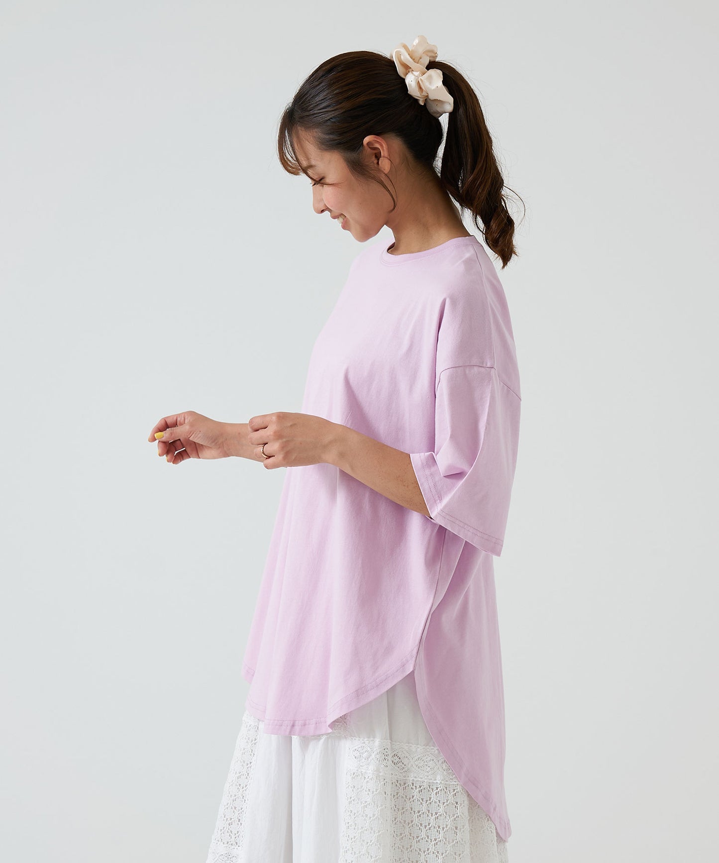 《4月24日入荷》裾ラウンドビッグTEE