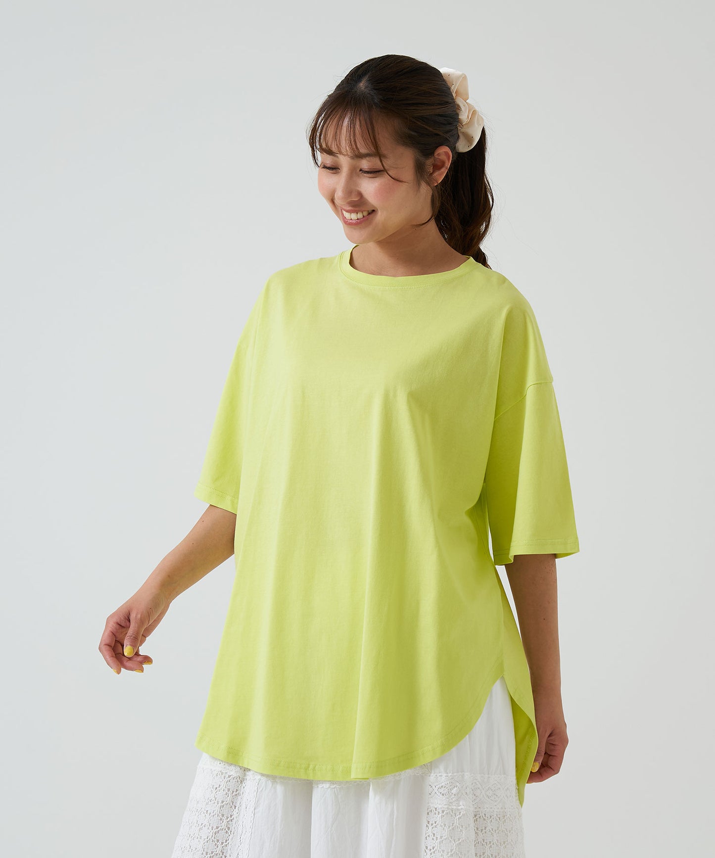 《4月24日入荷》裾ラウンドビッグTEE