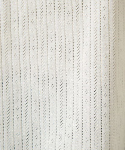 《April 23 Arrival》Eyelet Rib Crew Henley Pullover