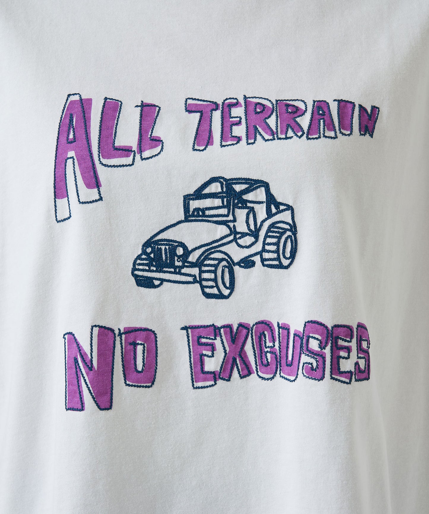 《Scheduled for Arrival Soon》JEEP Embroidery TEE