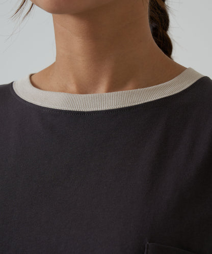 One-Sided Chest Embroidery Back Print Pullover