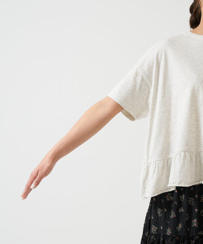 Ruffled Hem Back Design Pullover