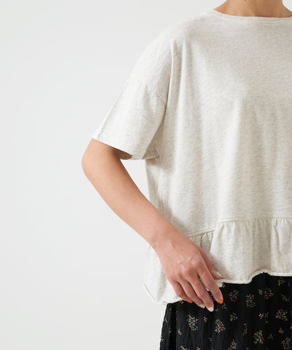 Ruffled Hem Back Design Pullover
