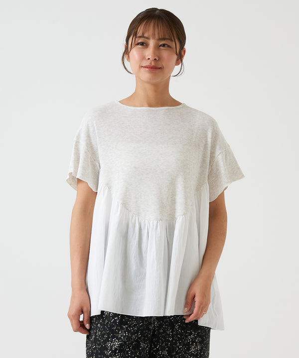 切替たっぷりギャザーチュニック