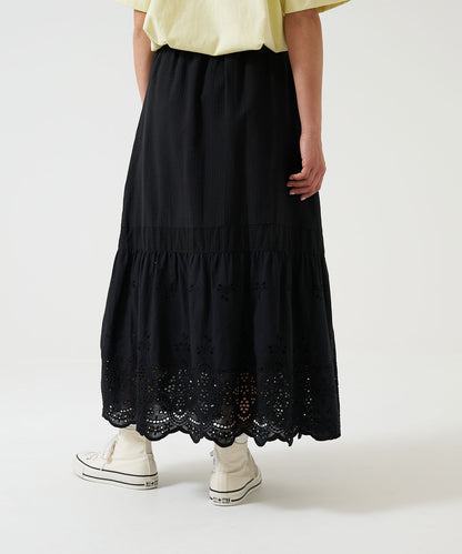 Lace Hem Panel Skirt