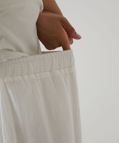 Lace Hem Panel Skirt