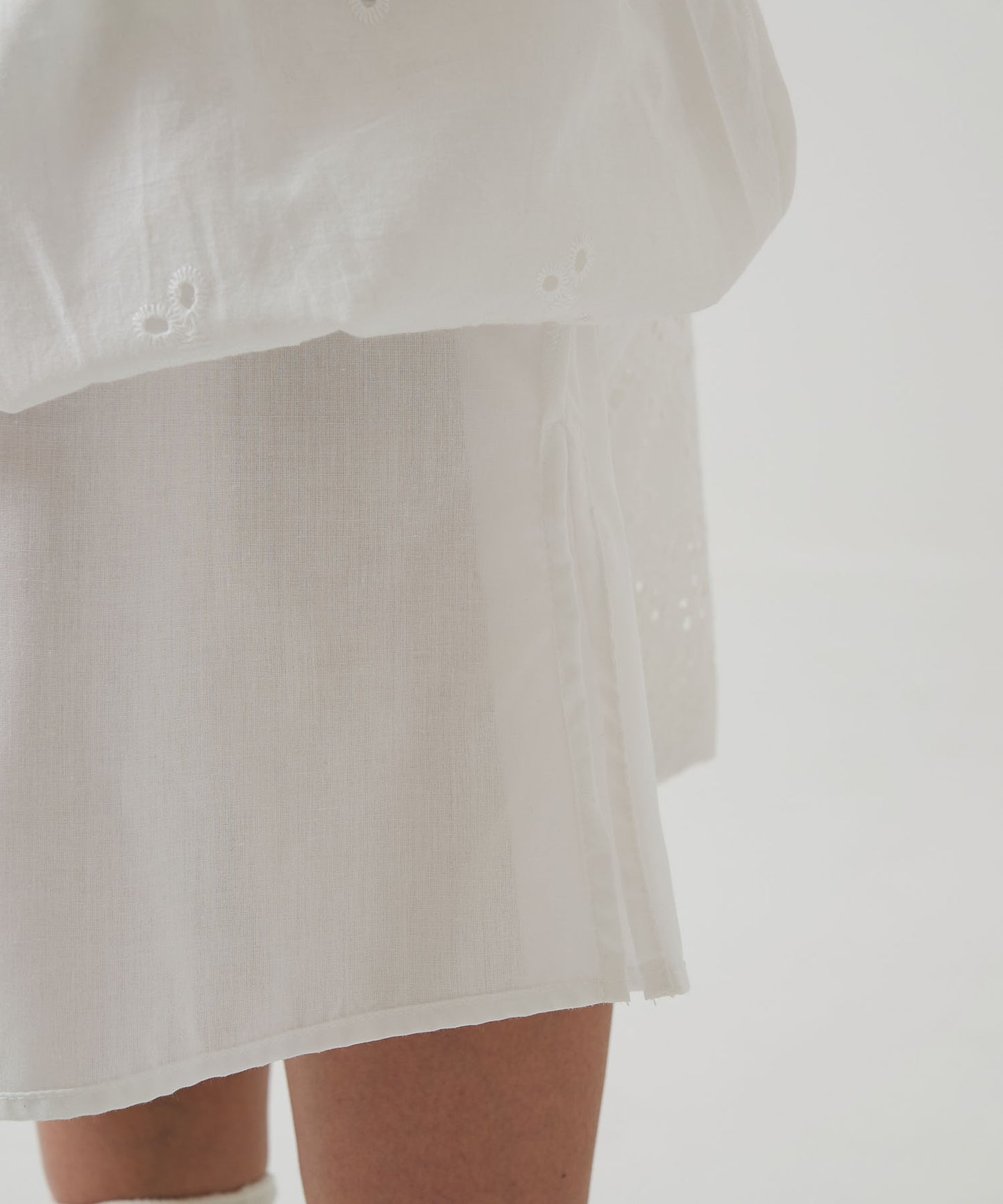 Lace Hem Panel Skirt