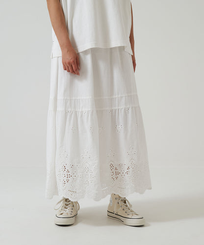 Lace Hem Panel Skirt