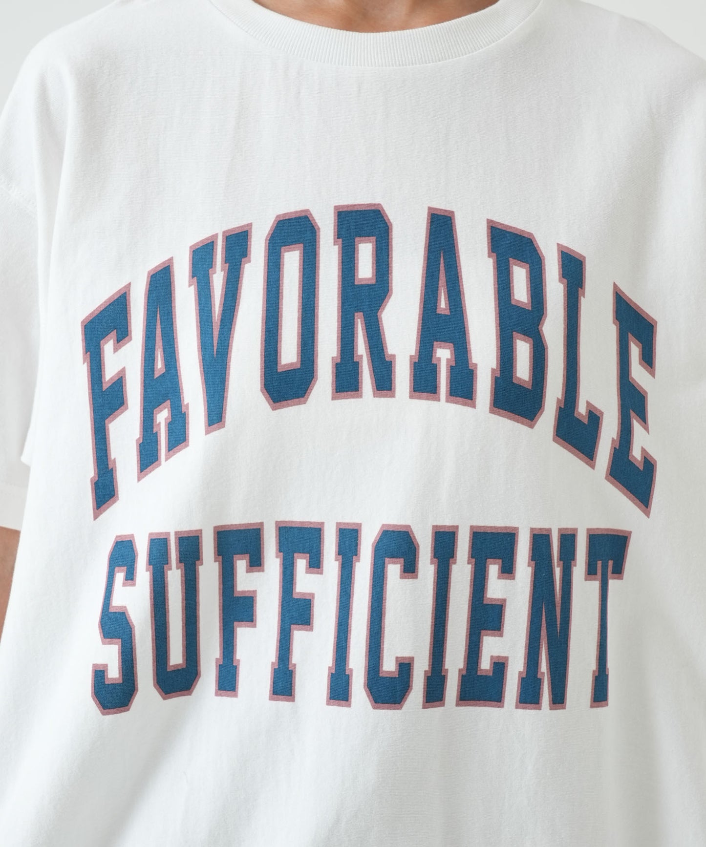 FAVORABLEカレッジプリントT
