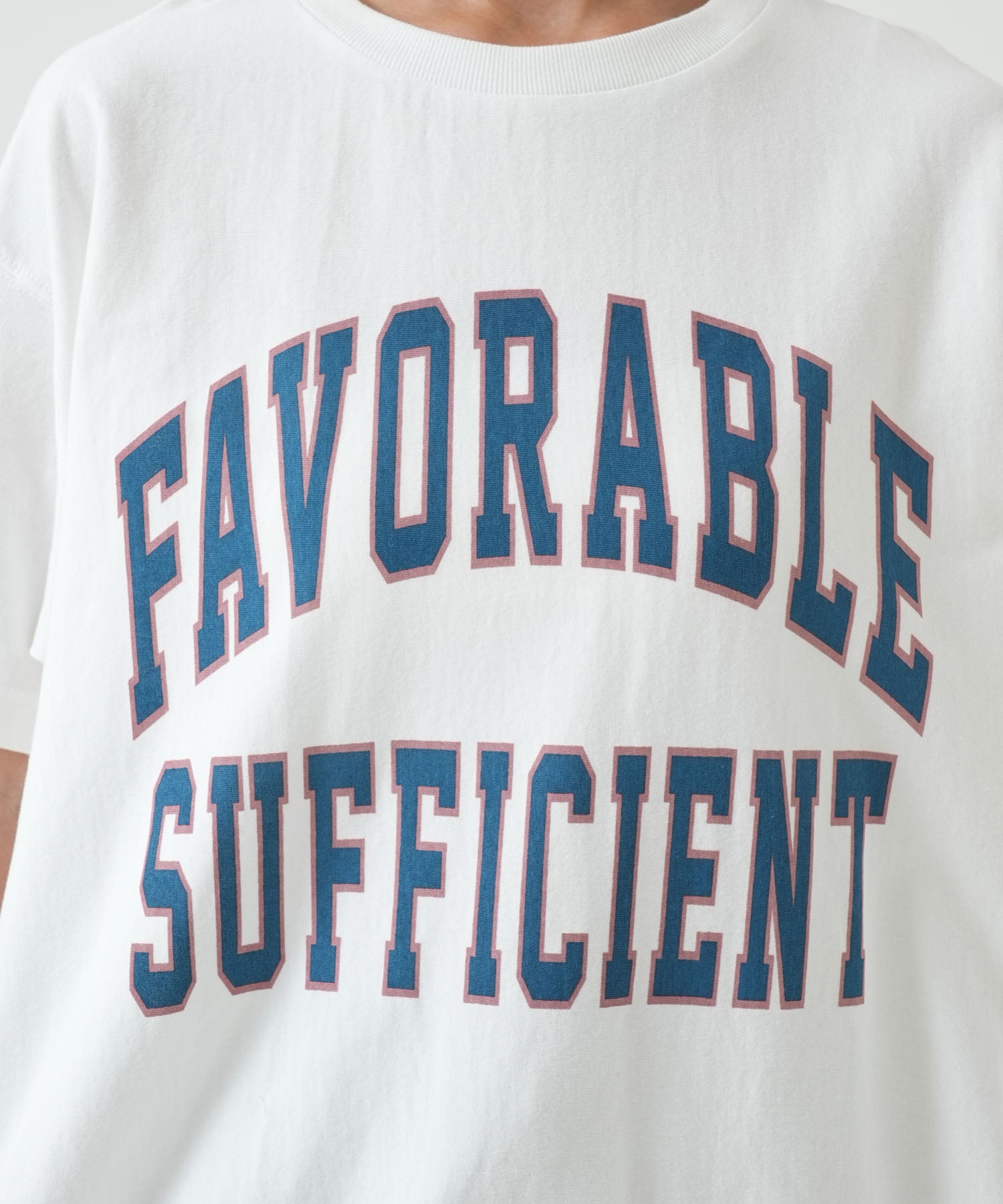 FAVORABLEカレッジプリントT