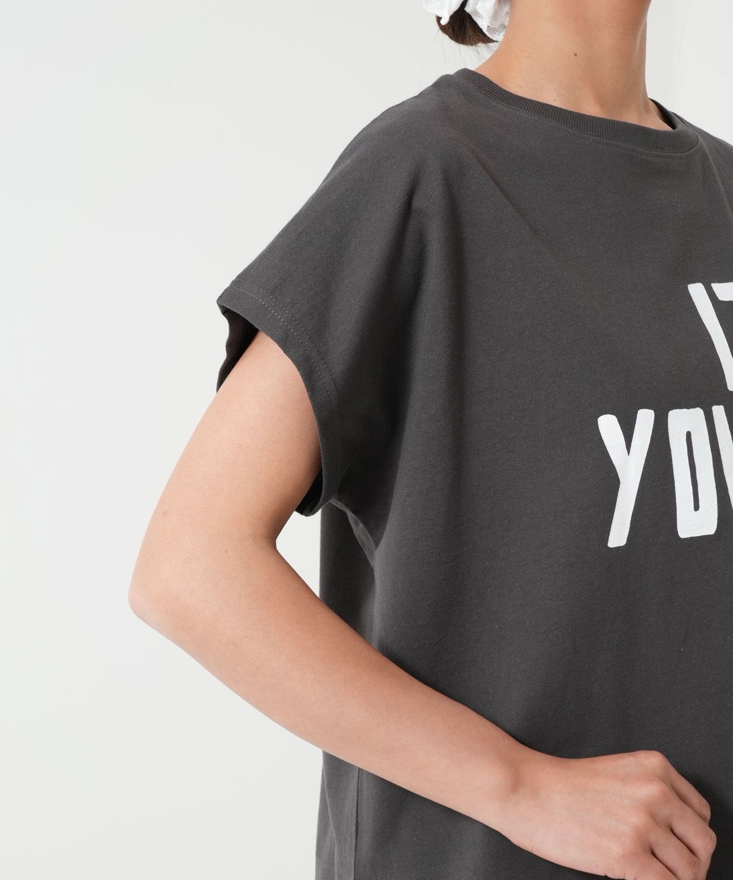 Loose print big tee